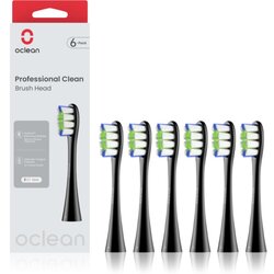 Oclean Zamenska glava za električnu četkicu P1C5 553864, 6 komada, Crna Cene