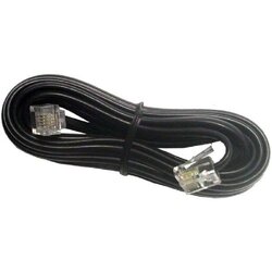 Cabletech telefonski kabel , ploščati, 10 m, črn Cene