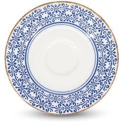 BonBistro Bel/moder porcelanast čajni krožniček ø 14 cm Azul – Cene