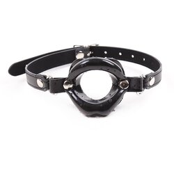 LATETOBED gag ball mouth shaped black Cene