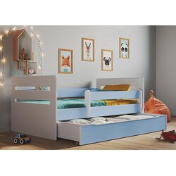 HAPPYKIDS DJEJI KREVET TED 160X80 (VIE BOJA)-Bijela/plava Cene