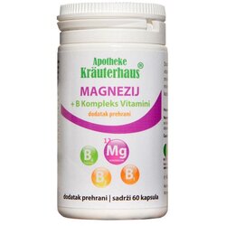 Apotheke Kräuterhaus Magnezij + B komplex vitamini - 60 kapsula Cene