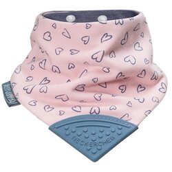 Cheeky chompers slinček/rutica Premium Neckerchew Premium rutica/slinček z grizalom - Made with Love rose Cene