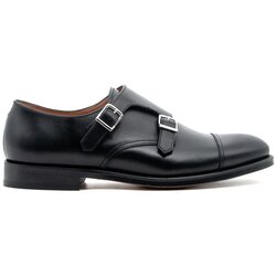 Doucal's Mokasini DOUCALS DU1025ORV DOUBLE BUCKLE CAP TOE BLACK Črna Cene