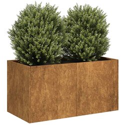 vidaXL Sadilica boja hrđe 80x40x40 cm od pohabanog čelika Cijene
