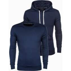 Ombre BASIC men's sweatshirt set - navy 2 Cene