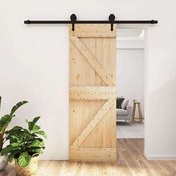  Klizna vrata s priborom za montažu 70 x 210 cm masivna borovina Cijene