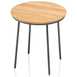 Vrtne mize KETTLER TRIBE stol Ø 50 cm – antracit / tikovo drvo Cene
