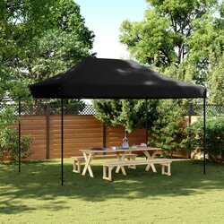 vidaXL Sklopivi prigodni šator za zabave crni 440x292x315 cm Cijene