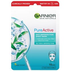 Garnier skin Naturals Pure Active maska u maramici protiv nepravilnosti 28g DEDAN52 Cene