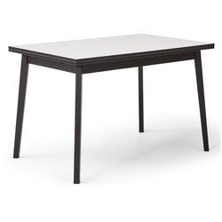 Hammel Furniture Crno-bijeli sklopivi blagovaonski stol u dekoru hrasta Hammel Single, 120 x 80 cm Cene