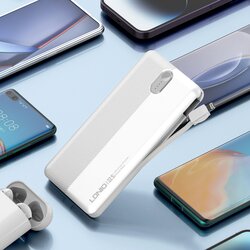 Ldnio POWER BANK 10000mAh 22,5W 5V 3A 1 PORT (1A) + 2 CABLE (1C1L) PQ13 Cene