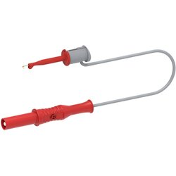 Electro PJP Preskusni kabel s preskusno sponko za kavelj SMD na varnostni bananasti vtič Ø4 mm\, dolžine 10 cm\, črn 6035-PRO-M10-CD1-R merilni vod 10 cm črna 1 kos, (20453767) Cene
