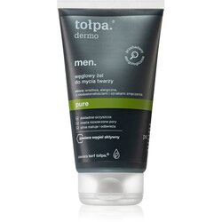 Tołpa Dermo Men Pure gel za umivanje obraza z aktivnim ogljem 150 ml Cene