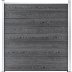 vidaXL vrtna ograda WPC 180 x 186 cm siva Cijene