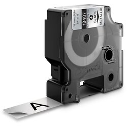 Dymo traka industrijska poliester 19MM crna/metalik Cene