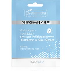 Bielenda Professional Supremelab Hydra Glow vlažilna tekstilna maska s polžjim ekstraktom 1 kos Cene