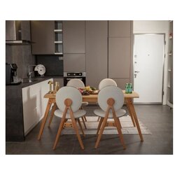 Hanah home Trpezarijski set Touch (4S), Hrast-bež Cijene