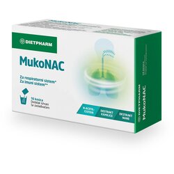 Dietpharm MukoNAC 600 mg, 10 kesica Cene
