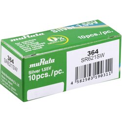 Murata SR621SW-PBWW gumbne celice 364 srebrovo-oksidni 18 mAh 1.55 V 10 kos, (20430753) Cene