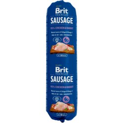 BRIT Premium by Nature klobasa piščanec & zajec 800 g Cene