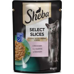 Sheba Kesica za mačke Losos, komadići u sosu, 85g Cene