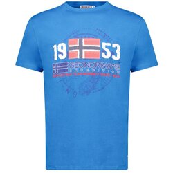 Geographical Norway Muška majica Japigal db 254, Plava Cene