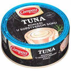 Compass tuna komadi u sopstvenom soku 160g limenka Cene