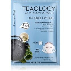 Teaology White Tea Peptide Mask maska iz platna za intenzivno gladitev in posvetlitev kože 21 ml Cene