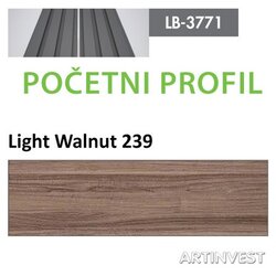 AGT profil Zidni MDF Pocetni LB-3771-A za farbanje (866/231) 2800x35x18mm ( 026-100 ) Cene