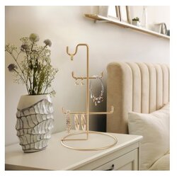 WALLXPERT Držač za nakit TK-003, 15x27 cm, Zlatna boja Cijene