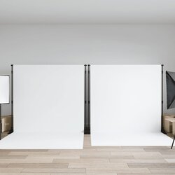 vidaXL Stalci za pozadinu 2 kom crni 305 x 243 cm čelični Cijene