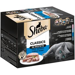 Sheba Varčno pakiranje različice pladnji 144 x 85 g - Classics v pašteti Cene