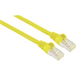 Intellinet 740951 RJ45 omrežni kabel\, Patch kabel CAT 6a S/FTP 5.00 m rumena zaščita iz folije\, pletena zaščita\, zaščiten\, brez halogena 1 kos, (20417325) Cene