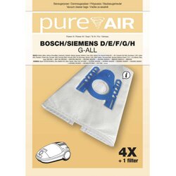 Pure Air Vrečke za sesalnike BOSCH/SIEMENS D/E/F/G/H G-ALL - 4 vrečke + filter, (5000257127) Cene
