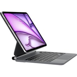 JADEMALL osvetljena tipkovnica za ipad air 13" (M3 2025 / M2 2024) in ipad pro 12.9" odprta embalaža Cene