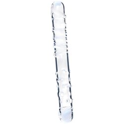 Clarity dvostranski stekleni dildo (prozoren) Cene
