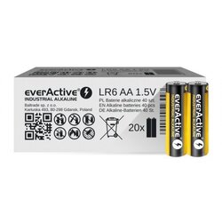 EverActive Alkaline batteries Industrial Alkaline LR6 AA - carton box 40 pcs Cene
