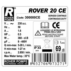 Rover Pompe pumpa za pretakanje rover 20 Cene