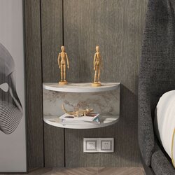 Hanah home Noćni stočić Bella, 45x19.6x23.8 cm, Prljavo beli Cene