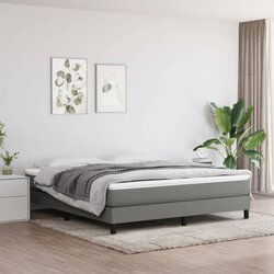 vidaXL okvir za krevet s oprugama tamnosivi 160 x 200 cm od tkanine Cijene