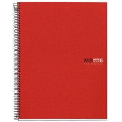 MiquelRius zvezek A5, črtast, 150-listni, 70g basic MR2834 rdeč Cene