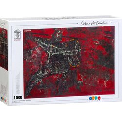 Serbian Art collection puzzle petar lubarda - čovek i zver - 1000 delova Cene