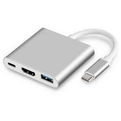 INF 3-v-1 USB-C zvezdišče s HDMI, USB 3.0 in polnjenjem PD, (21778898) Cene