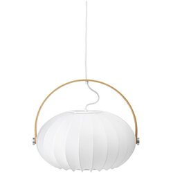 Halo Design 746347 - Visilica na sajli DC 1xE27/40W/230V, Ø 40 cm, bela/hrast Cene