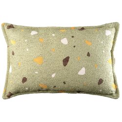 Wigiwama Zelena otroška sedežna blazina bouclé/šenilja Terrazzo Bolster – Cene