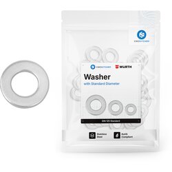 CNC Kitchen podložna ploča Standard (DIN 125), nehrđajući čelik A2 - M3 Cijene