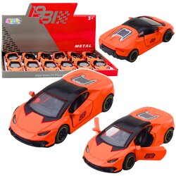 SPORTS Car Pull Back Metal Orange 1:43 Cene
