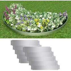 vidaXL Set ograda za travnjak od pocinčanog čelika 10 kom 100 x 20 cm Cijene
