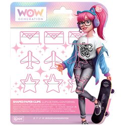 Kids Euroswan WOW Generation: Ružičasti spajalica s veselim oblicima u različitim varijantama Cene